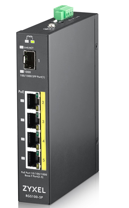 SWITCH ZYXEL GS100-5P 5 PUERTOS