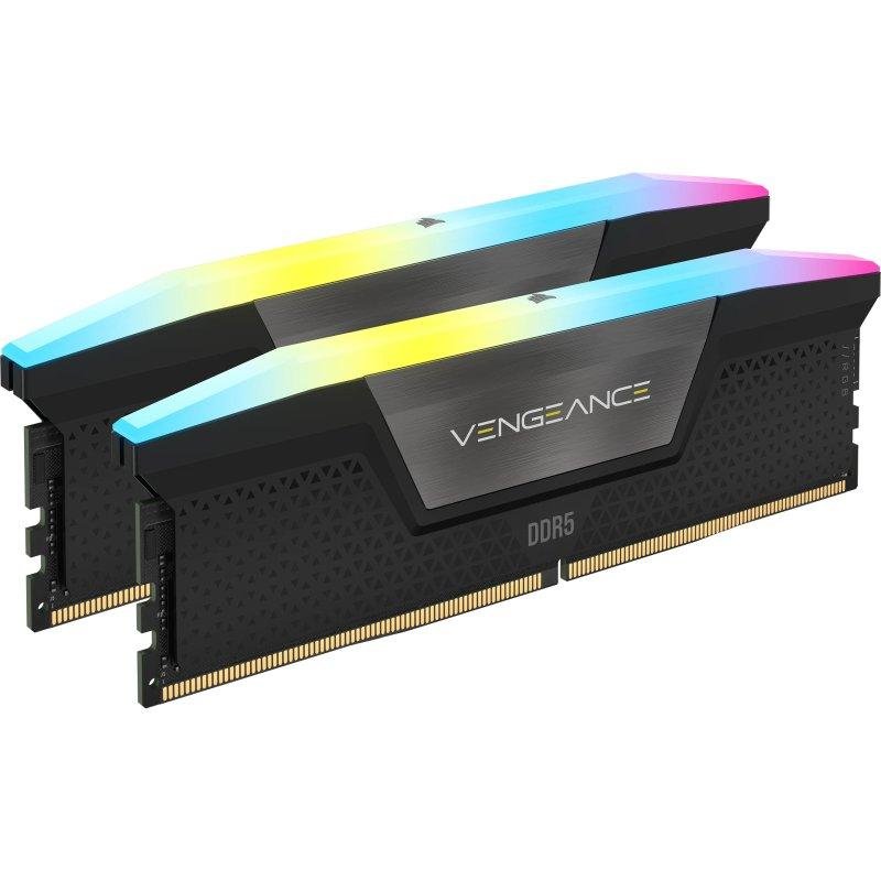 MEMORIA RAM DDR5 16GB 2X8GB CORSAIR VENGEANCE RGB / 5200MT/S / PC5-41600 / CL40 / 1.25V