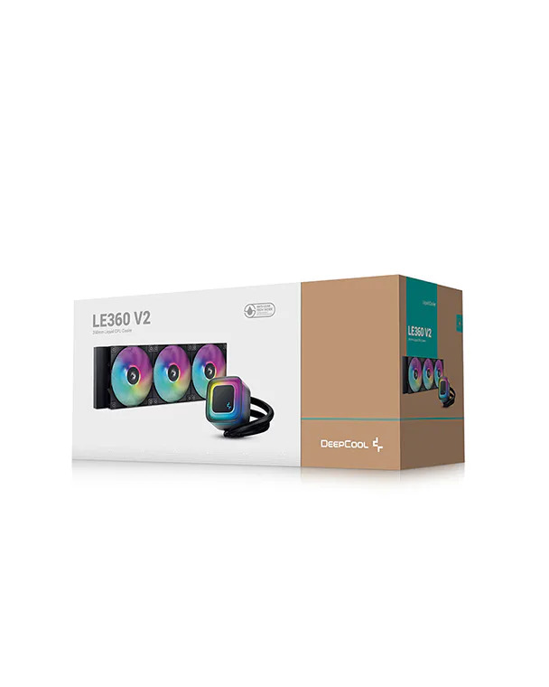 KIT REFRIGERACION LIQUIDA DEEPCOOL LE360 V2 ZERO 3X 120MM NEGRO