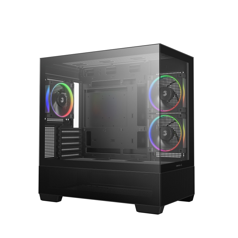 CAJA ORDENADOR GAMING DEEPCOOL CG380U MATX ARGB CRISTAL TEMPLADO NEGRA