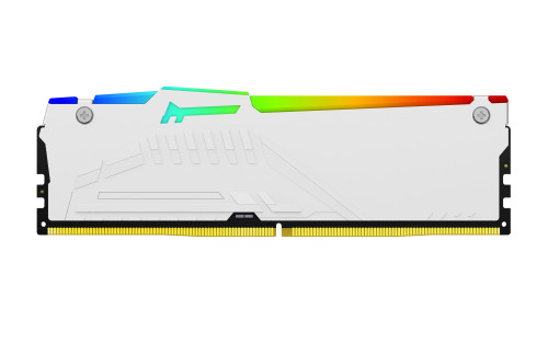 MEMORIA RAM DDR5 16GB KINGSTON / 6000MT/S / FURY BEAST RGB / CL36 / BLANCO