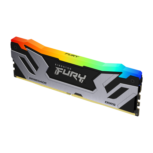 MEMORIA RAM DDR5 24GB KINGSTON / 8400MT/S / FURY RENEGADE RGB / CL40 / NEGRA/PLATA