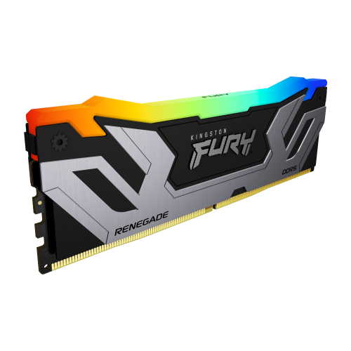 MEMORIA RAM DDR5 24GB KINGSTON / 8400MT/S / FURY RENEGADE RGB / CL40 / NEGRA/PLATA