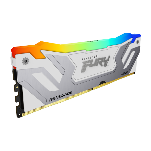 MEMORIA RAM DDR5 24GB KINGSTON / 8400MT/S / FURY RENEGADE RGB / CL40 / BLANCA/PLATA