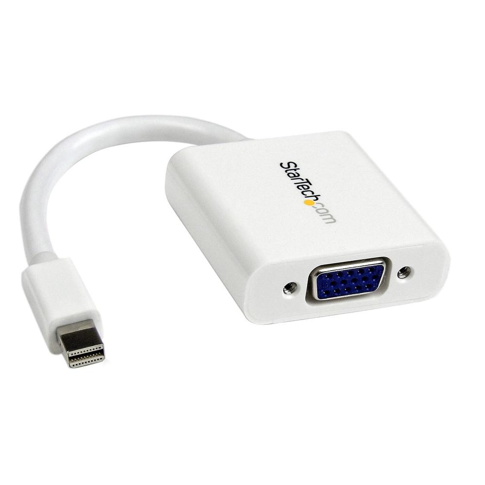 ADAPTADOR MINI DP A VGA STARTECH MACHO-HEMBRA/ BLANCO