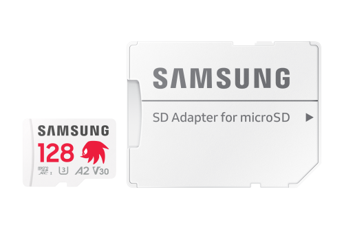 TARJETA MEMORIA MICRO SD SAMSUNG 128GB SONIC PRO PLUS CLASE 10 U3 V30 A2 + ADAPTADOR SD