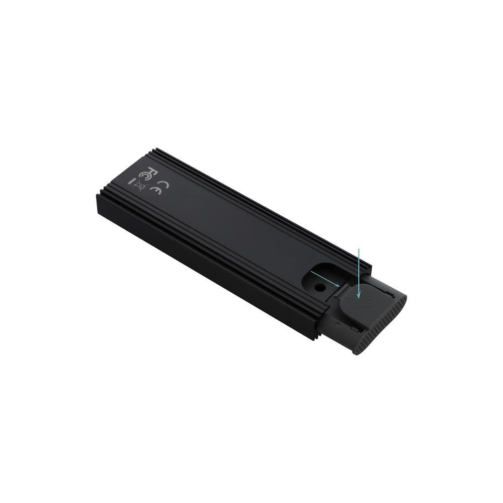 CARCASA DISCO DURO TOOQ TQE-2230B PARA SSD M.2 USB TIPO C NEGRA
