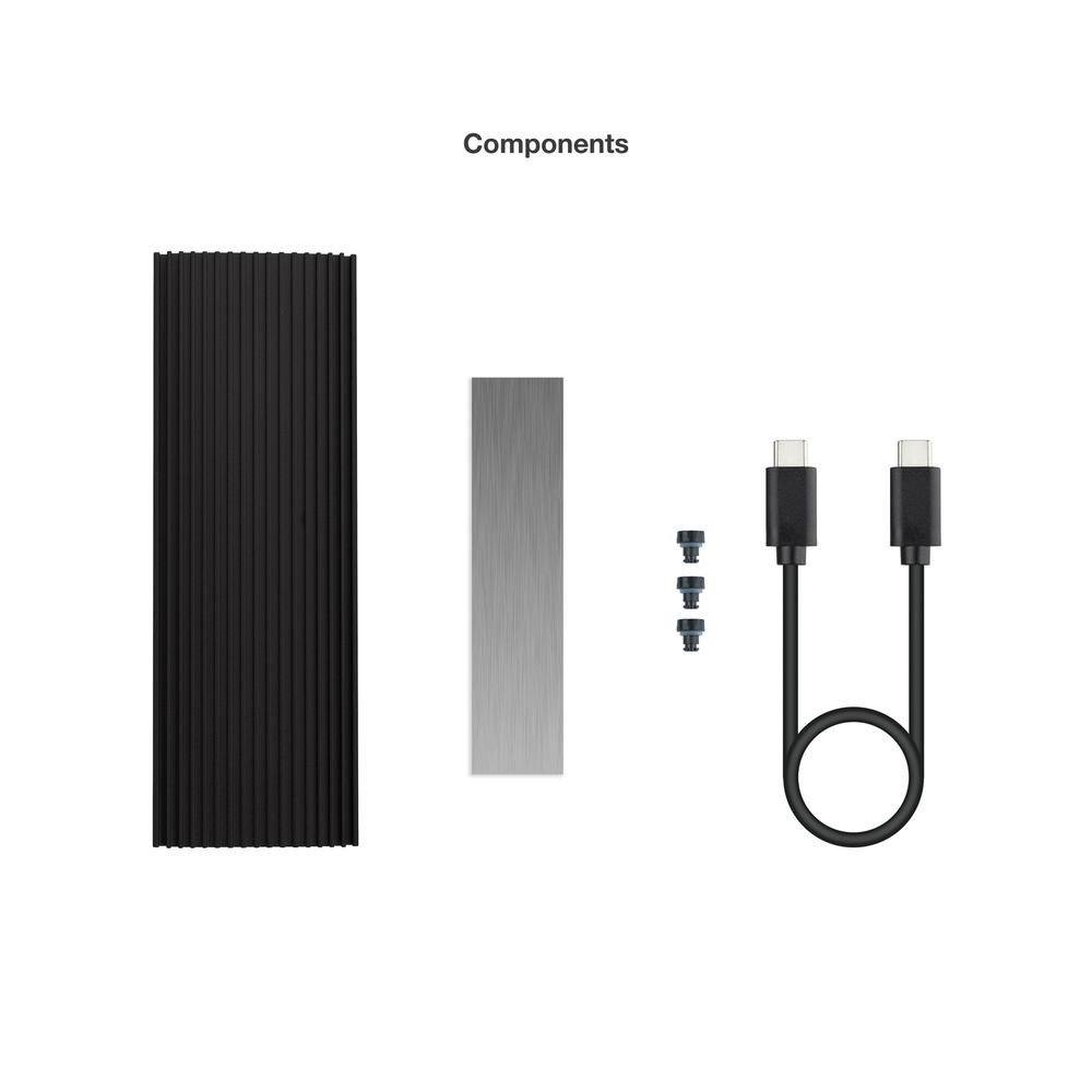 CARCASA DISCO DURO TOOQ TQE-2230B PARA SSD M.2 USB TIPO C NEGRA