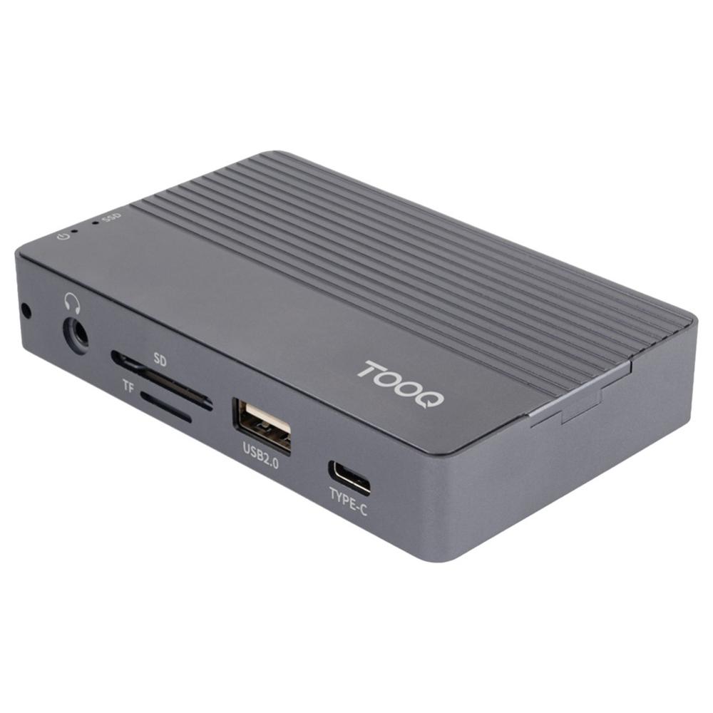 CARCASA DISCO DURO TOOQ TQE-2242G PARA SSD M.2 + HUB 11 EN 1