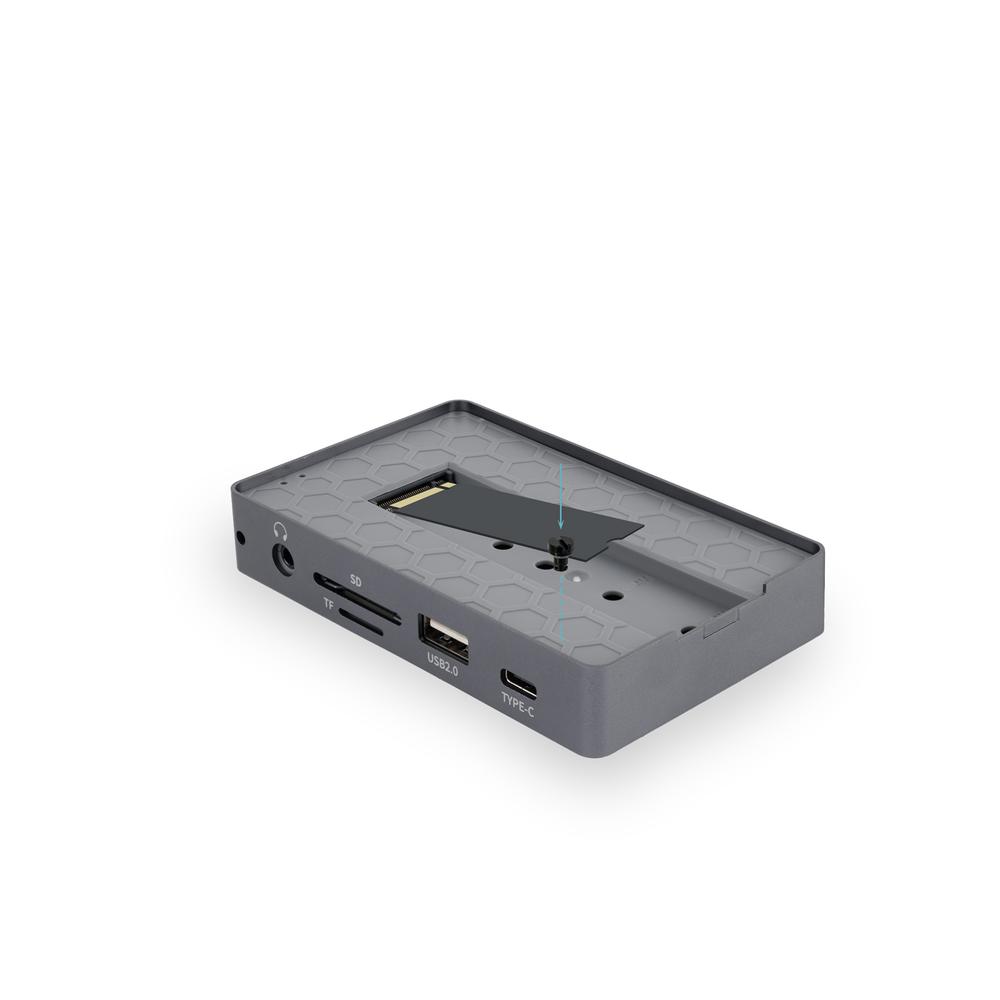 CARCASA DISCO DURO TOOQ TQE-2242G PARA SSD M.2 + HUB 11 EN 1