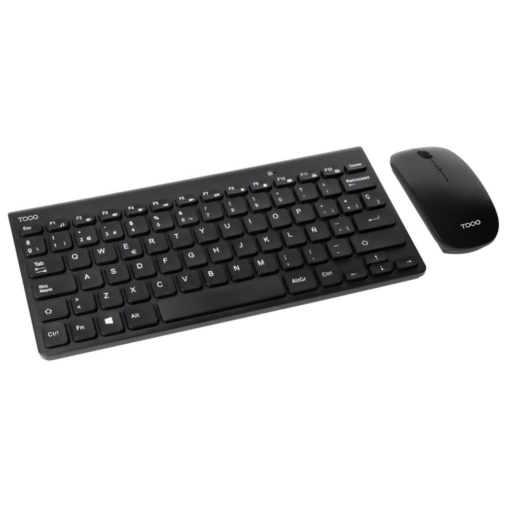 TECLADO + RATON TOOQ TQKMW-3101-B RF INALAMBRICO NEGRO COMPACTO