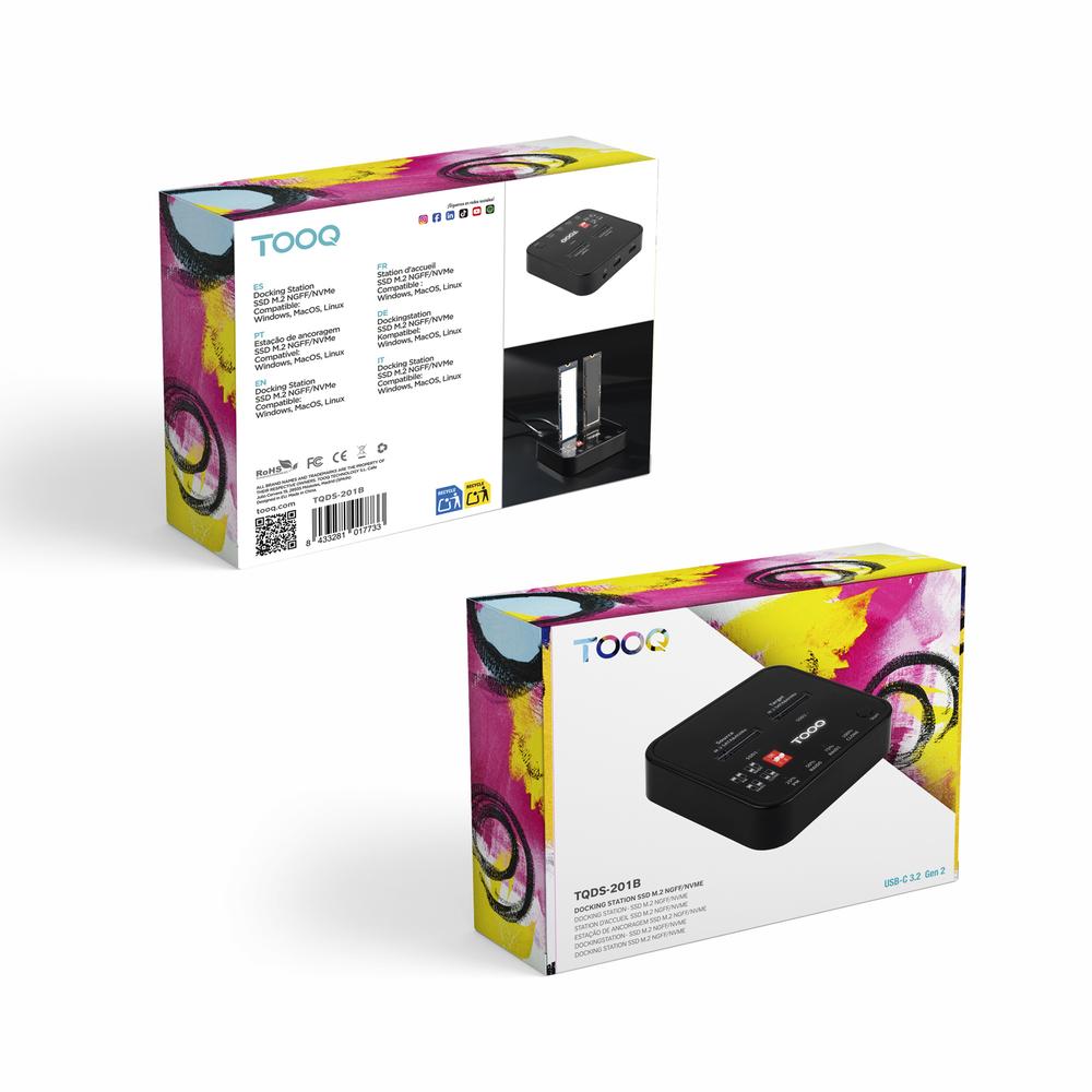 DUPLICADOR DISCO DURO SSD M.2 TOOQ TQDS-201B