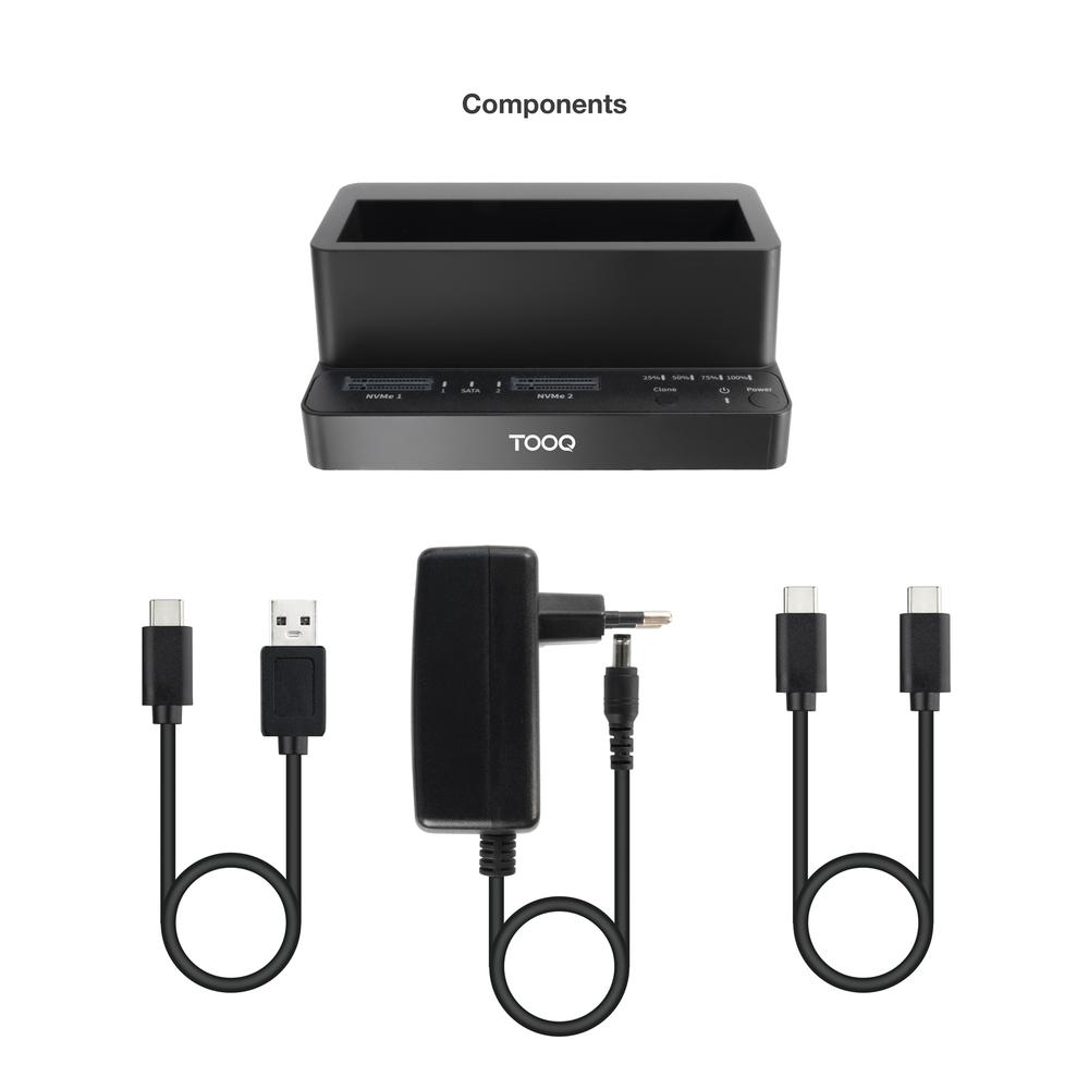 DUPLICADOR DISCO DURO SSD M.2 / 2.5"/3.5" TOOQ TQDS-502B