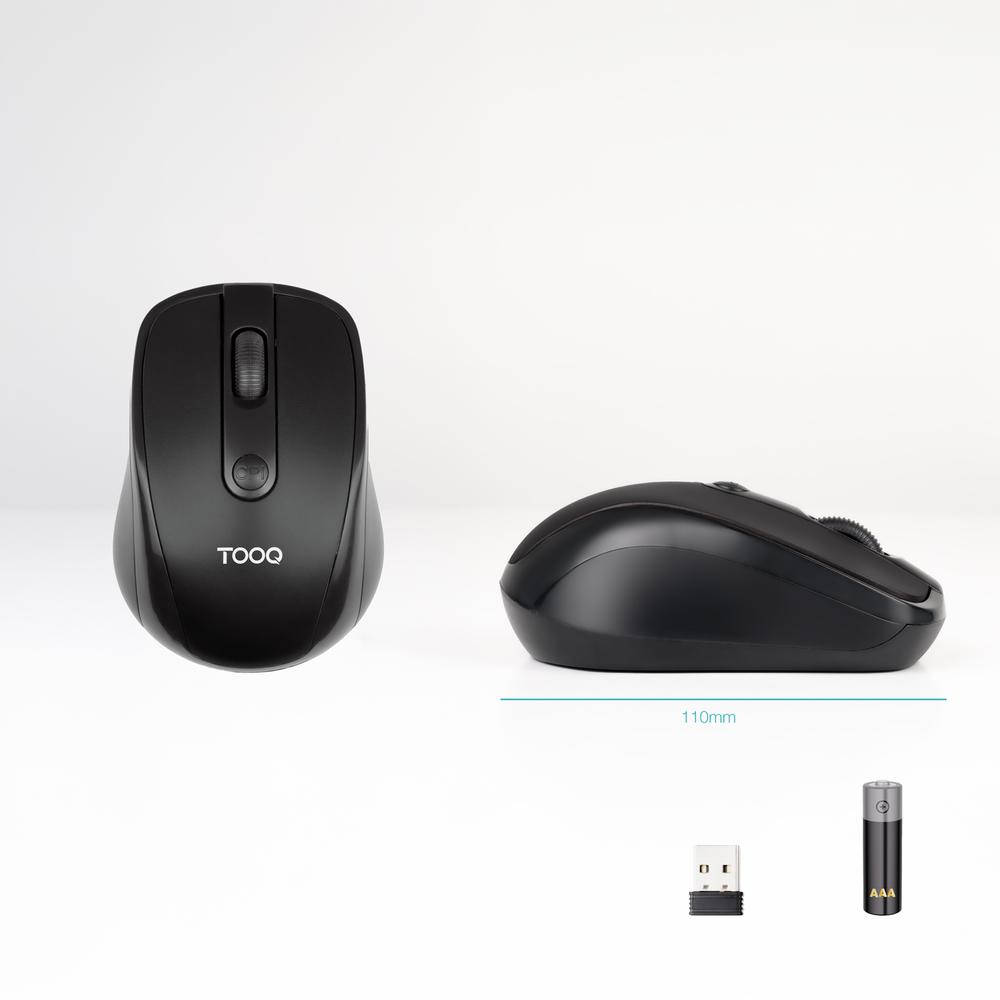 RATON INALAMBRICO TOOQ TQMW-1103-B NEGRO