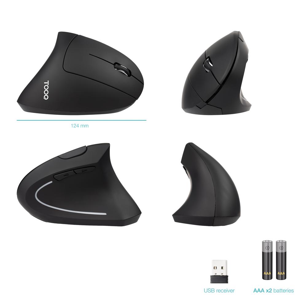 RATON VERTICAL INALAMBRICO TOOQ TQMWG-1104-B NEGRO