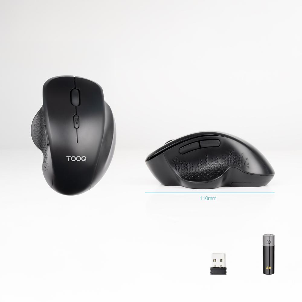 RATON INALAMBRICO TOOQ TQMWG-1105-B NEGRO