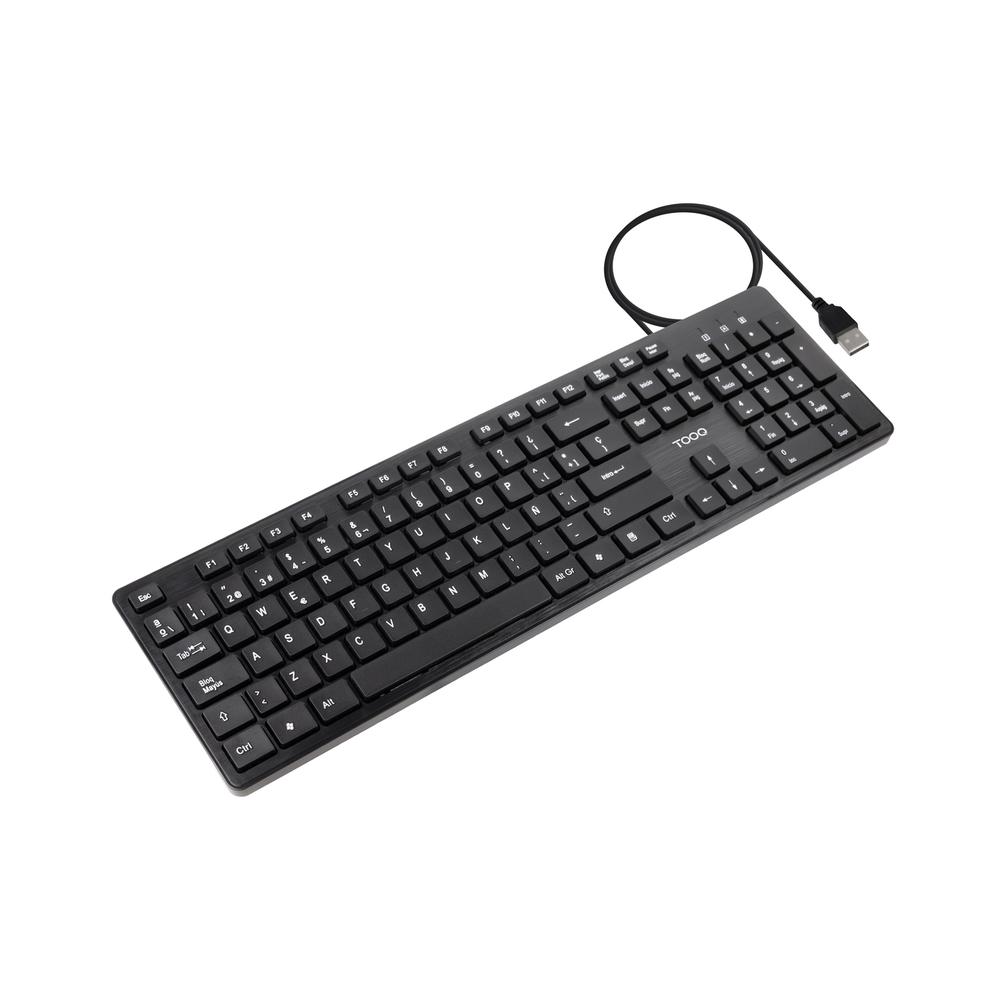 TECLADO TOOQ TQK-2003-B NEGRO SILENCIOSO