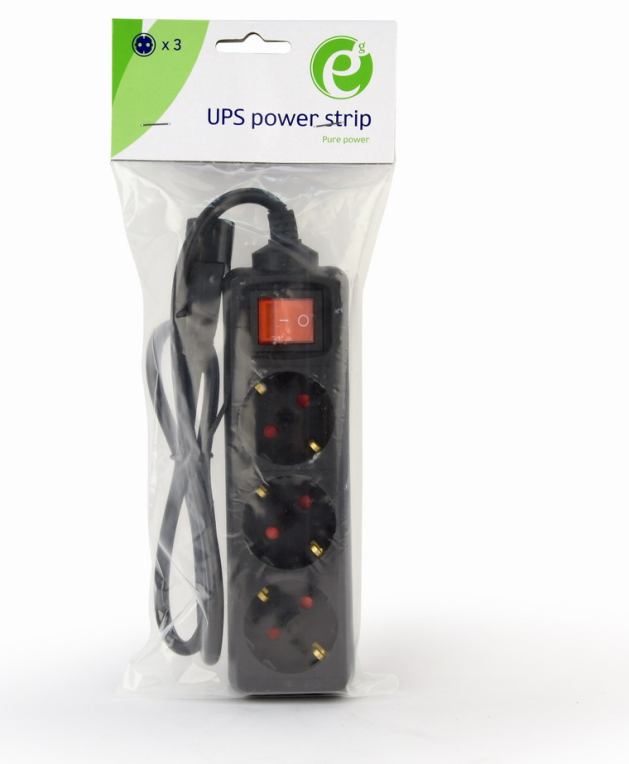REGLETA RIELLO UPS 3 TOMAS SCHUKO CON INTERRUPTOR