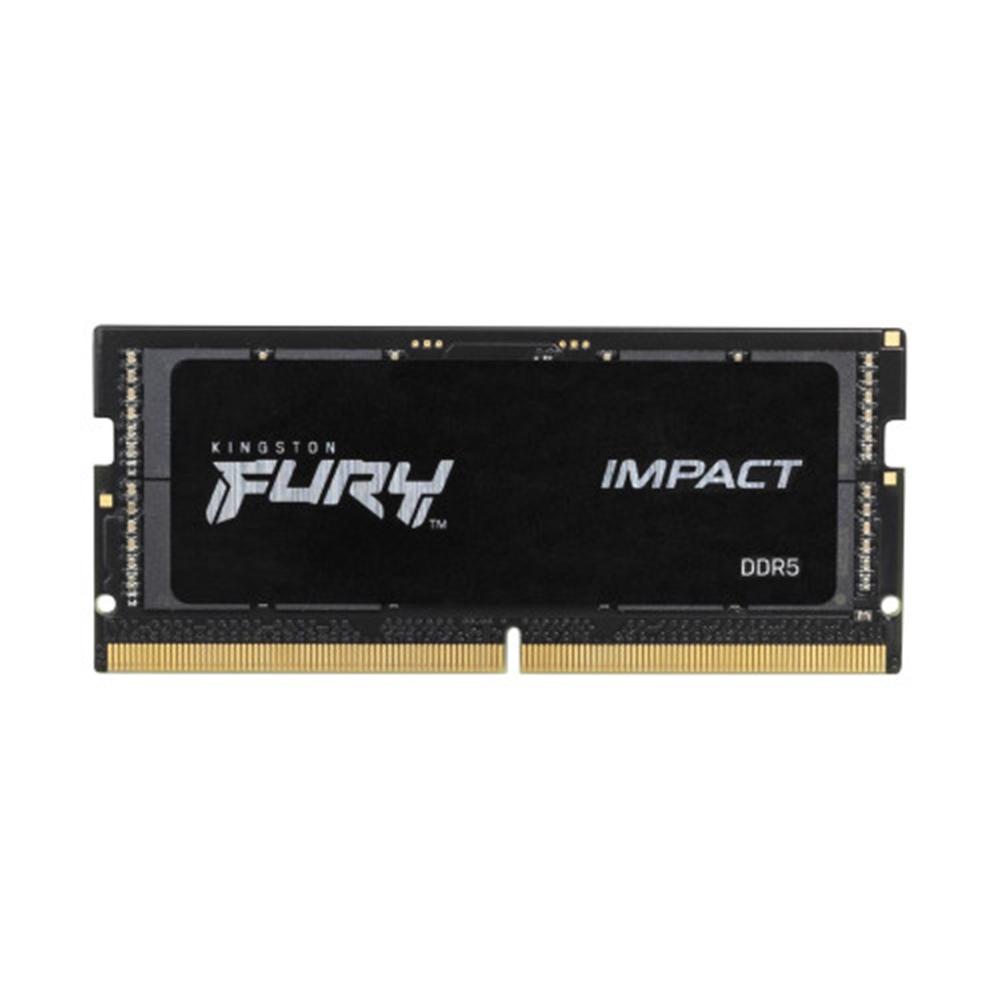 MEMORIA RAM DDR5 16GB 2X 8GB KINGSTON / 4800MT/S / PC5-38400 / FURY IMPACT / CL38 / 1.1V / SODIMM