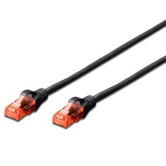 CABLE RED EWENT LATIGUILLO RJ45 UTP CAT6 3M NEGRO