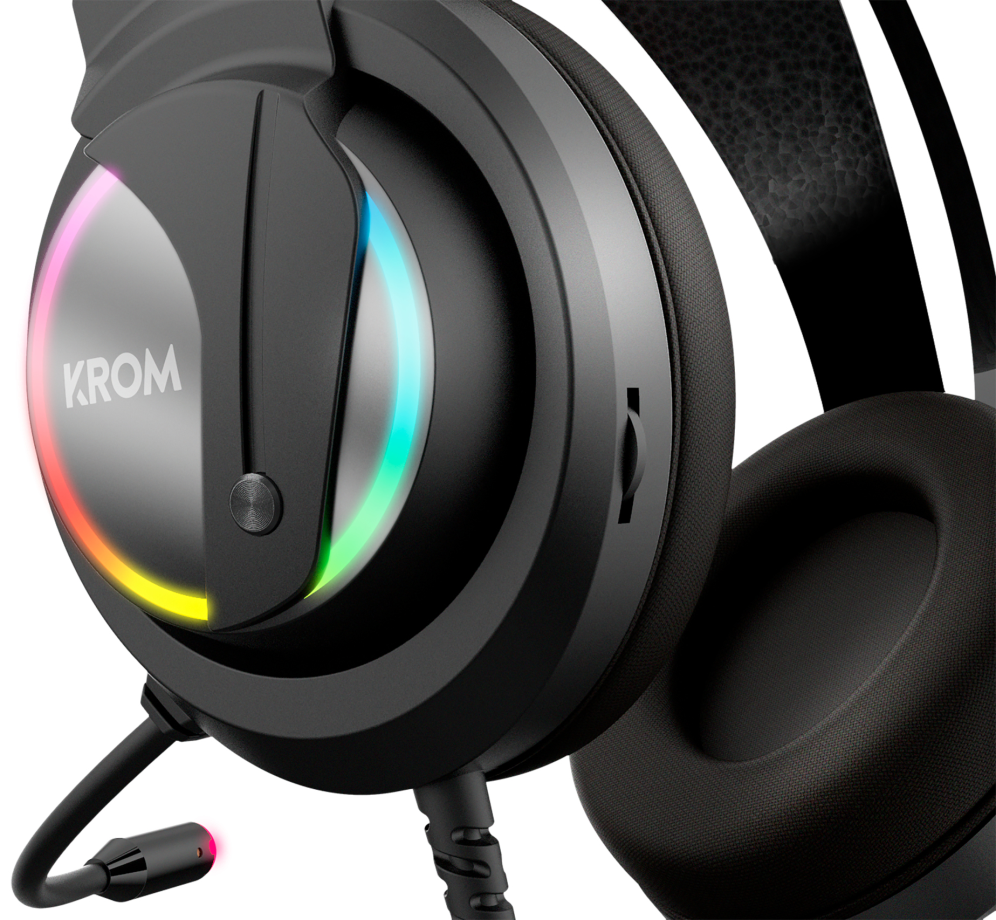Krom Kappa Auriculares Alámbrico Diadema Juego Negro