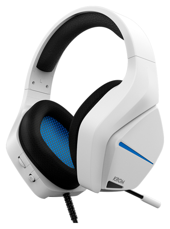 Krom Kopa Move Auriculares Alámbrico Diadema Juego Blanco