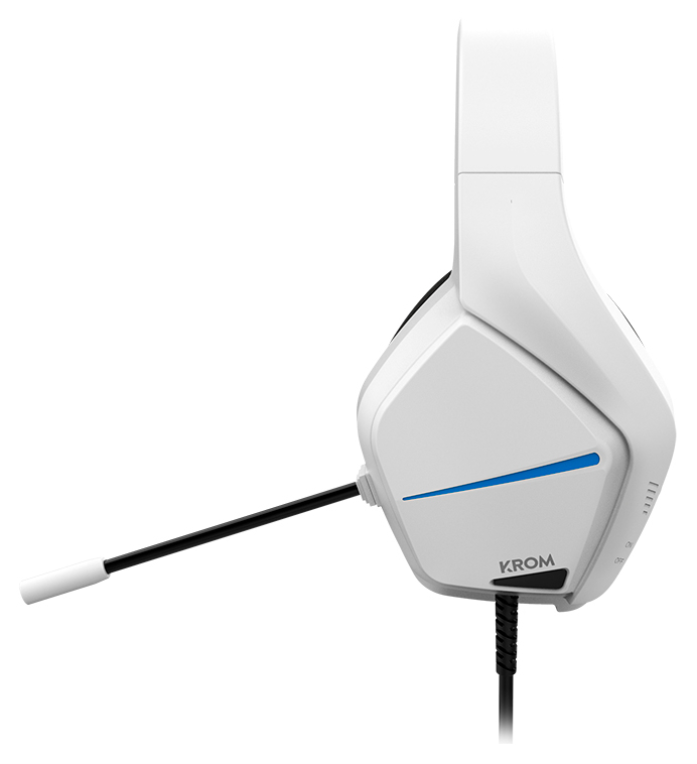 Krom Kopa Move Auriculares Alámbrico Diadema Juego Blanco