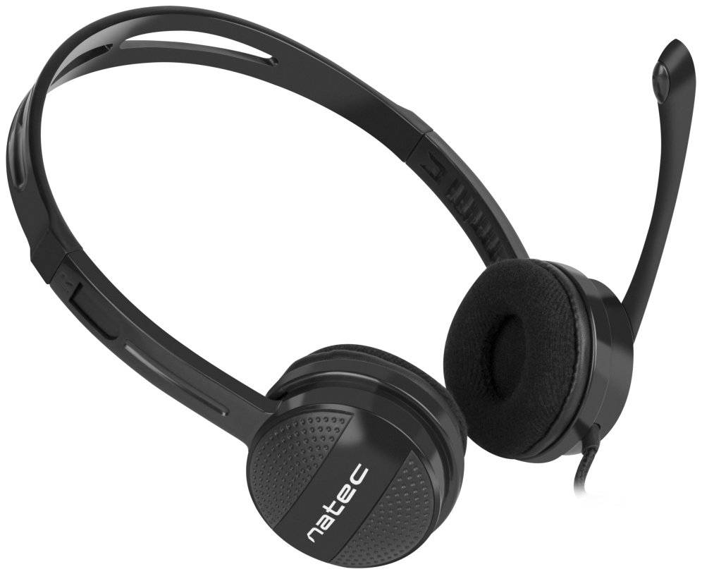 NATEC Canary Go Auriculares Alámbrico Diadema Oficina/Centro de llamadas Negro