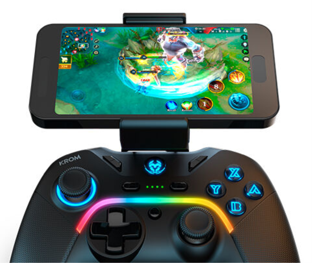 Krom Kayros Negro Bluetooth Gamepad Analógico/Digital Android, Nintendo Switch, PC, iOS