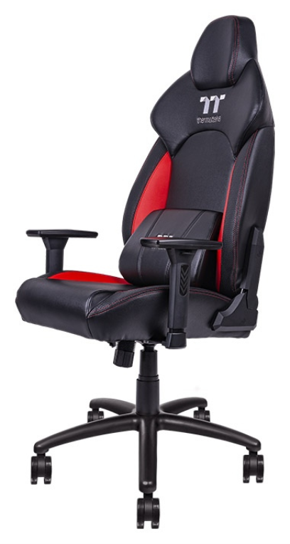 Thermaltake GGC-VCO-BRLWDS-01 silla para videojuegos Butaca para jugar Asiento acolchado Negro, Rojo