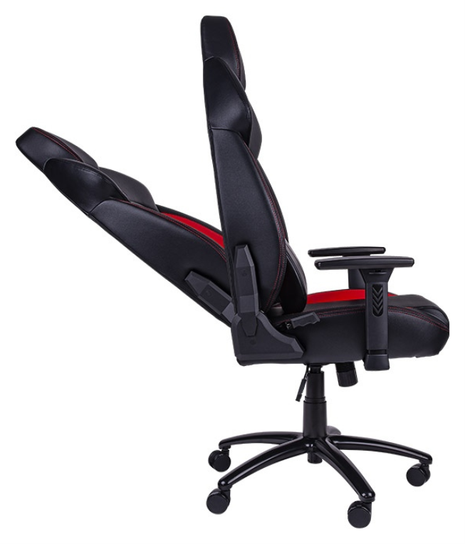 Thermaltake GGC-VCO-BRLWDS-01 silla para videojuegos Butaca para jugar Asiento acolchado Negro, Rojo