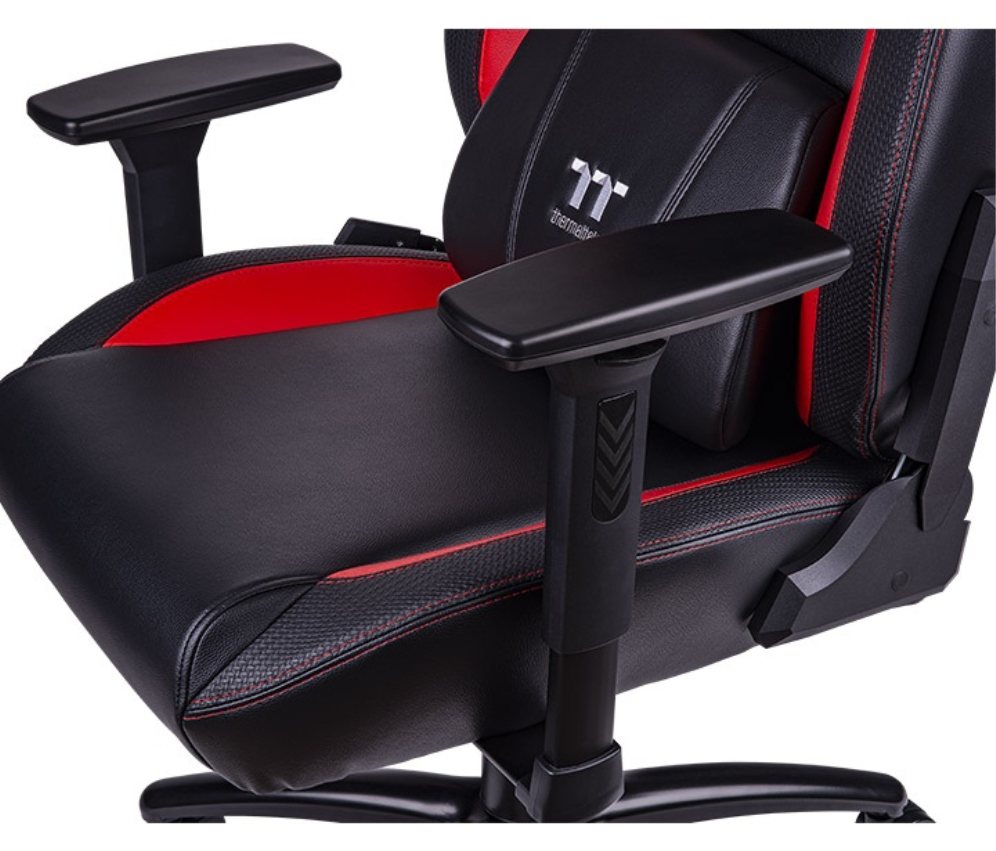 Thermaltake GGC-VCO-BRLWDS-01 silla para videojuegos Butaca para jugar Asiento acolchado Negro, Rojo