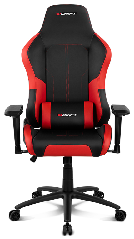 DRIFT DR250 Silla para videojuegos de PC Asiento acolchado tapizado Negro, Rojo