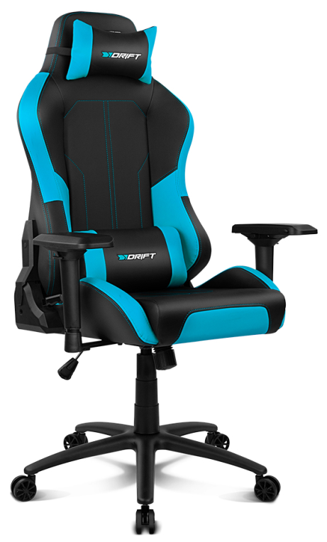 DRIFT DR250 Silla para videojuegos de PC Asiento acolchado tapizado Negro, Azul