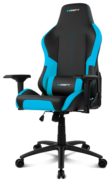 DRIFT DR250 Silla para videojuegos de PC Asiento acolchado tapizado Negro, Azul