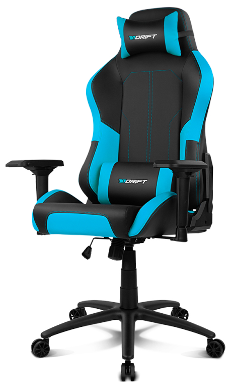 DRIFT DR250 Silla para videojuegos de PC Asiento acolchado tapizado Negro, Azul