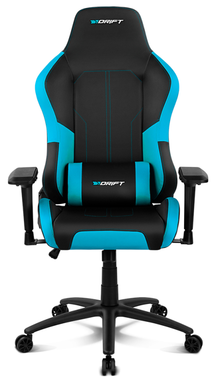 DRIFT DR250 Silla para videojuegos de PC Asiento acolchado tapizado Negro, Azul