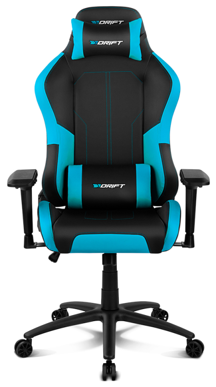 DRIFT DR250 Silla para videojuegos de PC Asiento acolchado tapizado Negro, Azul