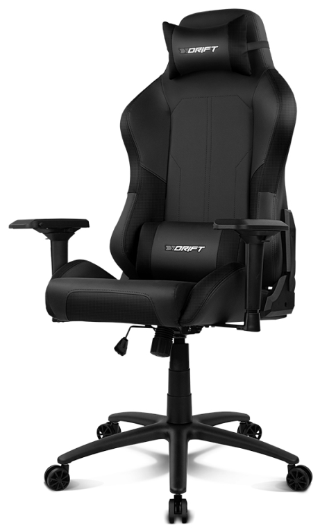 DRIFT DR250 Silla para videojuegos de PC Asiento acolchado tapizado Negro, Carbono