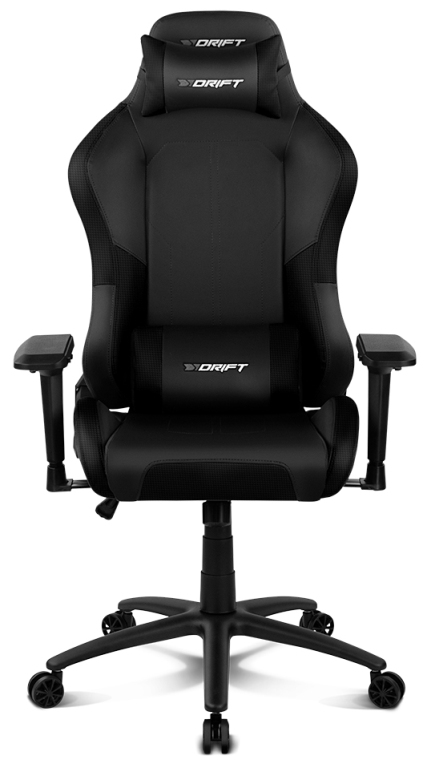 DRIFT DR250 Silla para videojuegos de PC Asiento acolchado tapizado Negro, Carbono