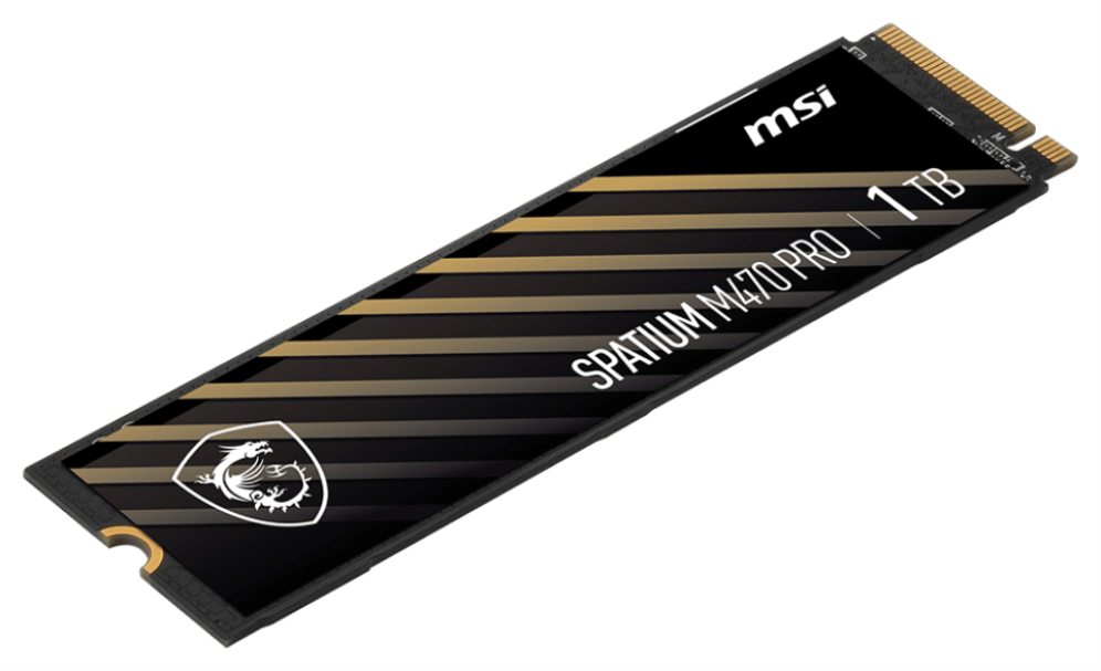MSI Spatium M470 PRO PCIe 4.0 NVMe M.2 1TB PCI Express 4.0 3D NAND