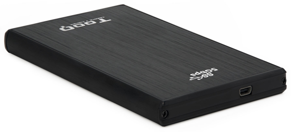 TooQ TQE-2522B caja para disco duro externo Caja de disco duro (HDD) Negro 2.5"