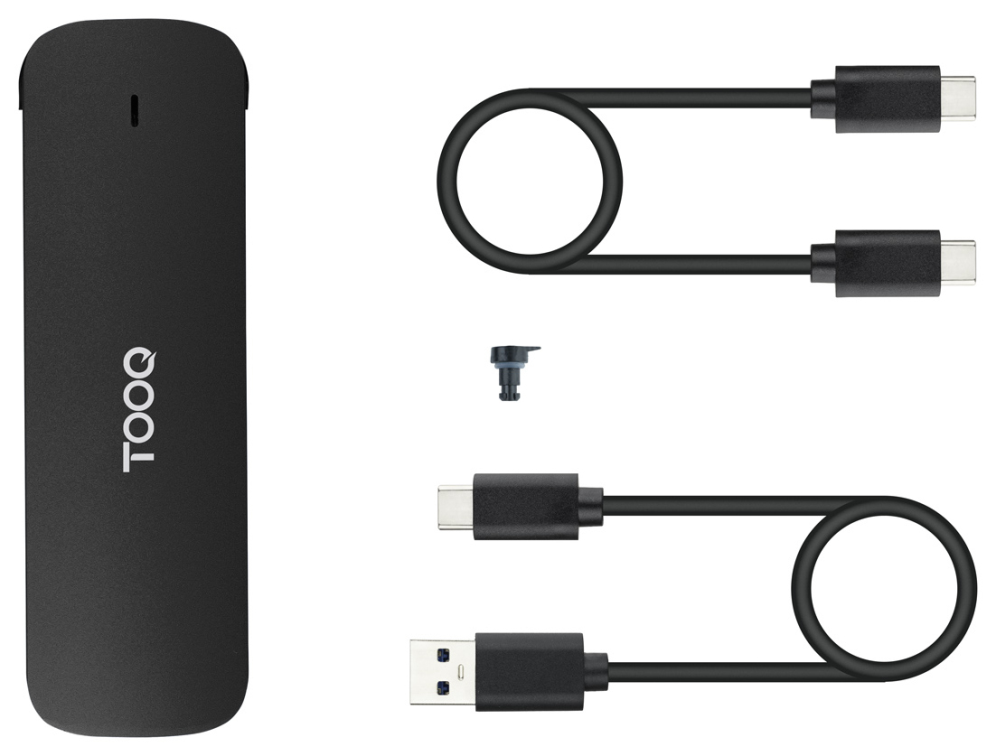 TooQ Caja Externa para SSD M.2 NVMe, Negro