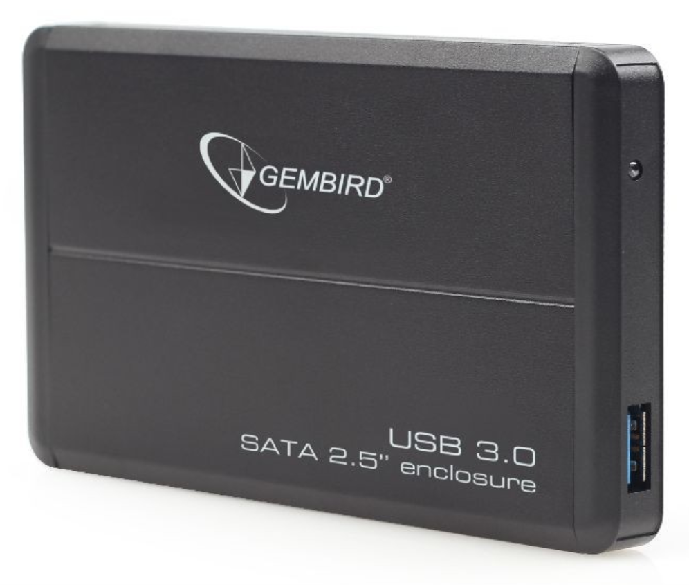 Gembird EE2-U3S-2 caja para disco duro externo Caja de disco duro (HDD) Negro 2.5"