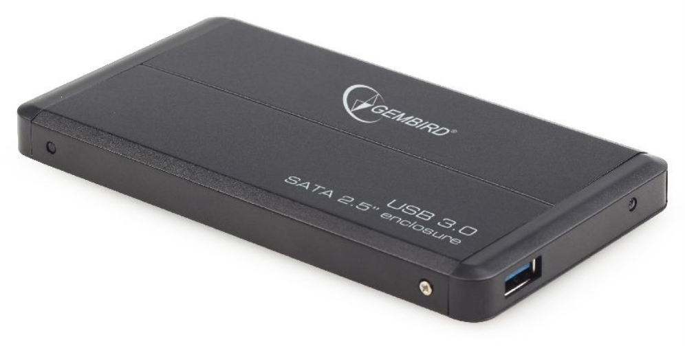 Gembird EE2-U3S-2 caja para disco duro externo Caja de disco duro (HDD) Negro 2.5"