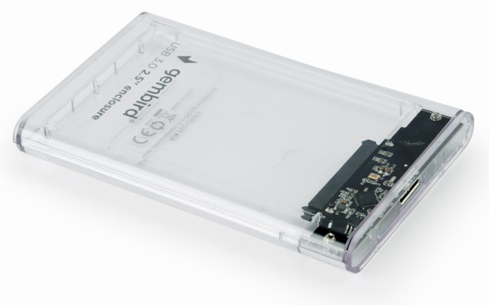 Gembird EE2-U3S9-6 caja para disco duro externo Caja de disco duro (HDD) Transparente 2.5"