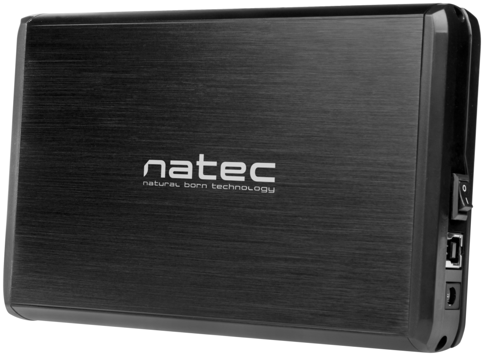 NATEC NKZ-0448 caja para disco duro externo Caja de disco duro (HDD) Negro 3.5"