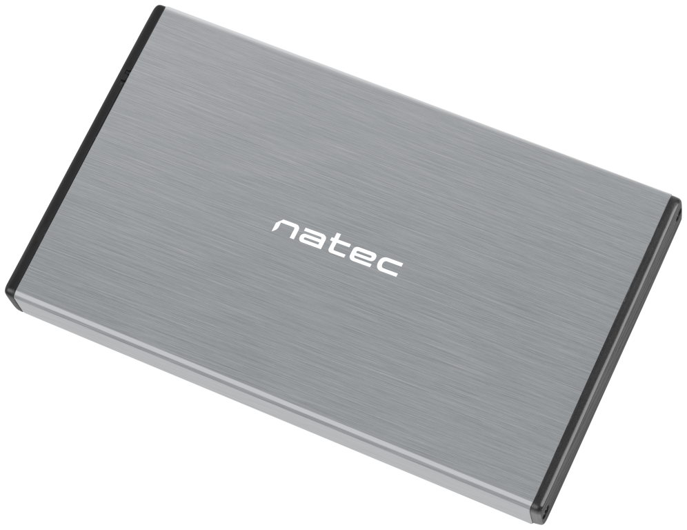 NATEC Rhino GO Carcasa de disco duro/SSD Gris 2.5"