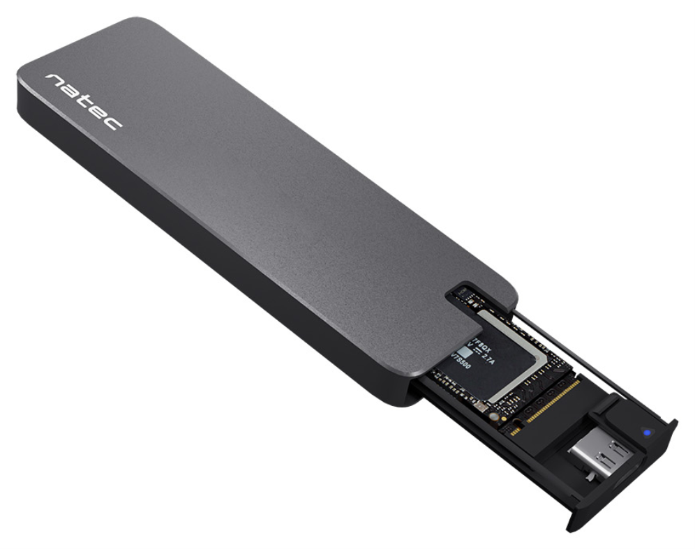 NATEC Rhino M.2 NVME Caja externa para unidad de estado sólido (SSD) Negro