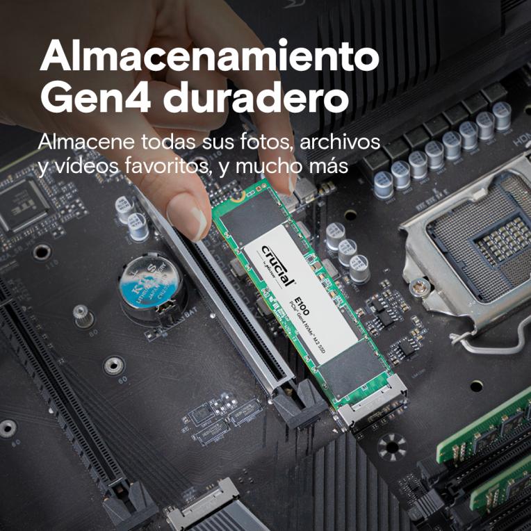 Crucial E100 2 TB M.2 PCI Express 4.0 NVMe